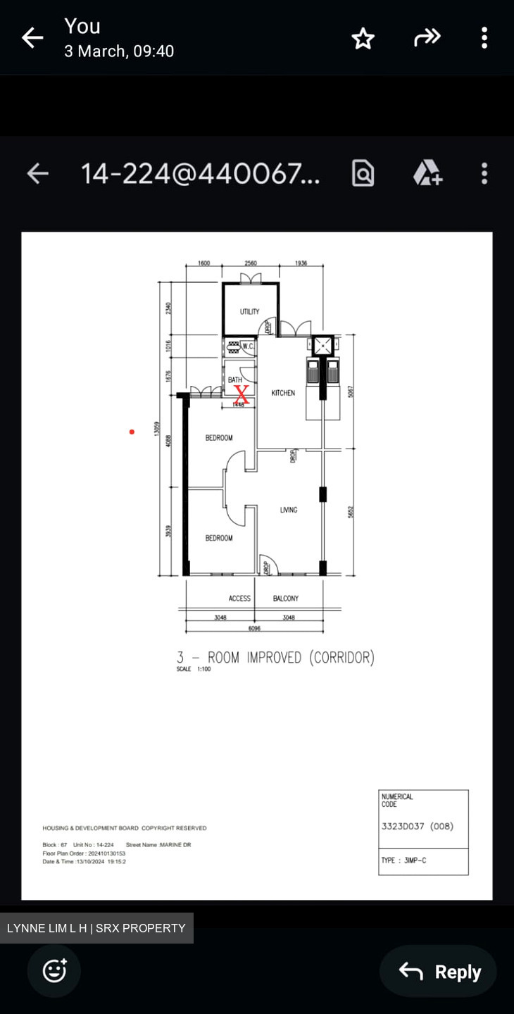 Blk 67 Marine Drive (Marine Parade), HDB 3 Rooms #568386341